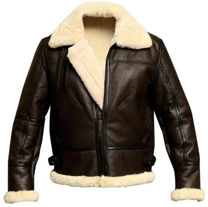 Funki Findz | Jackets | Men's Warm Faux Fur and Leather Jacket