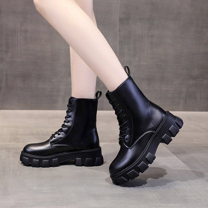 Funki Findz | Boots | Women's Lace-up Chunky Combat Boots