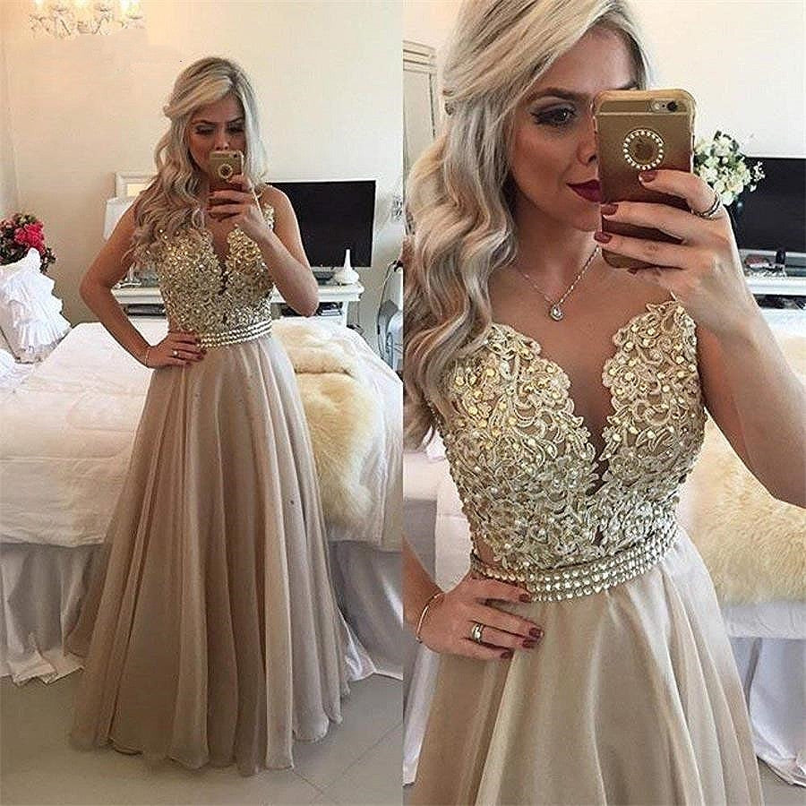 Funki Findz | Dresses | Women's Chiffon Beaded Prom Dress
