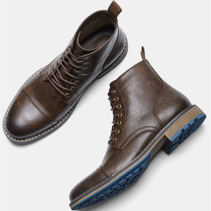 Funki Findz | Boots | Men's Faux Leather Smart Dress Boots