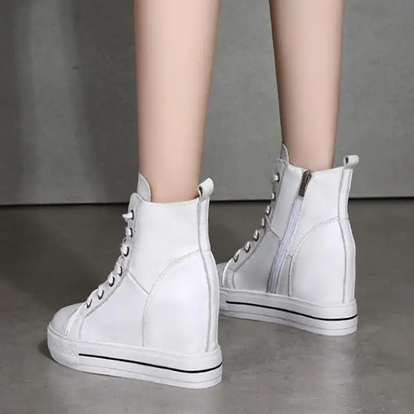 Funki Findz | Boots | Women's Canvas High Rise Ankle Sneaker