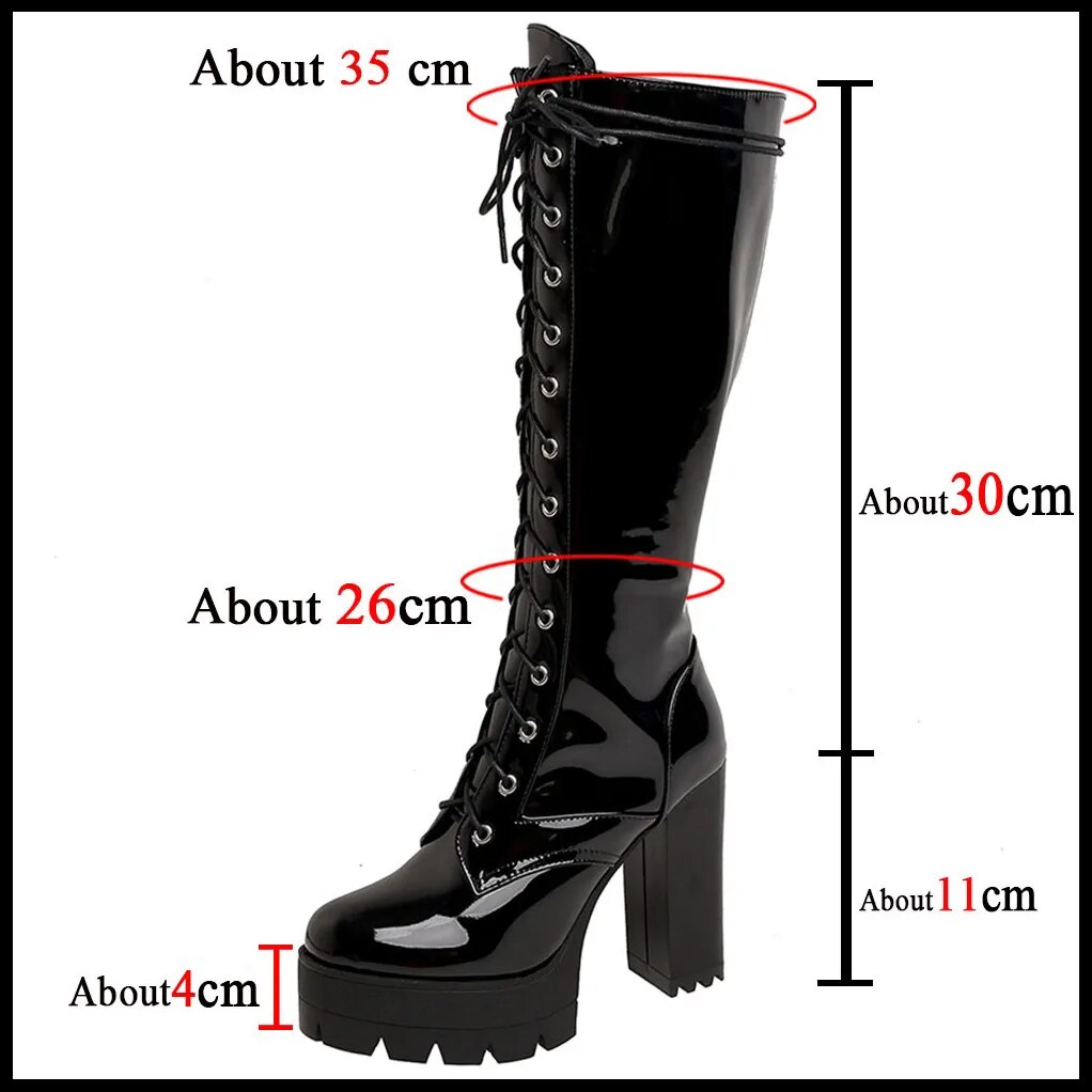 Funki Findz | Boots | Women's High Luxury Gothic Platform Boots