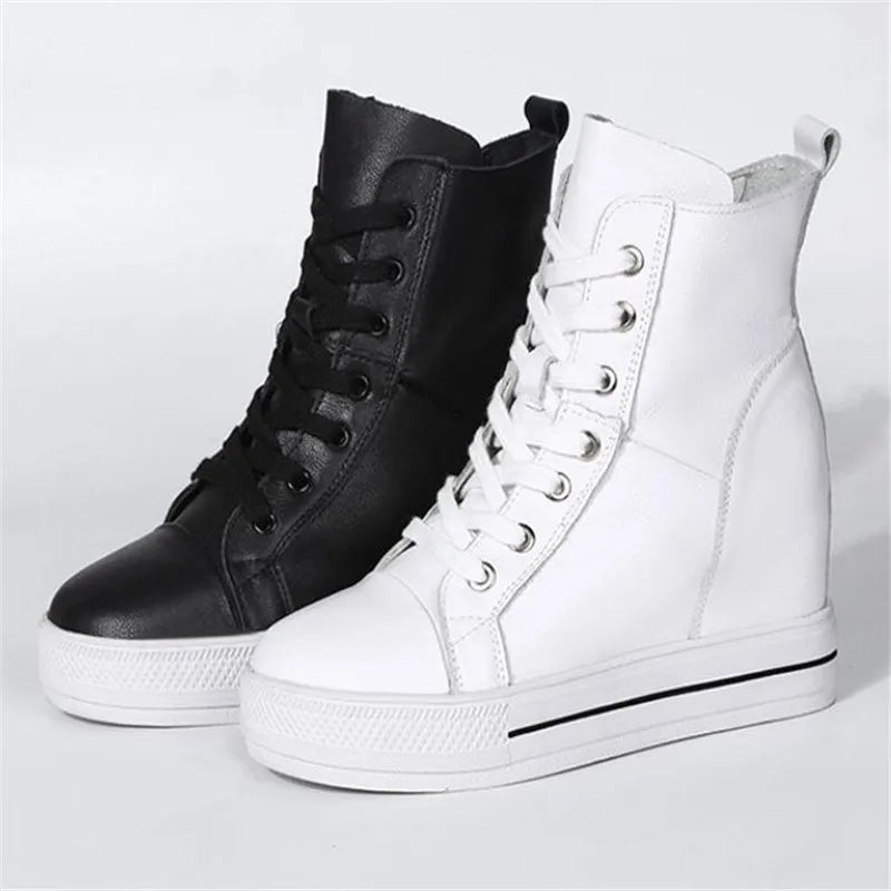 Funki Findz | Boots | Women's Canvas High Rise Ankle Sneaker