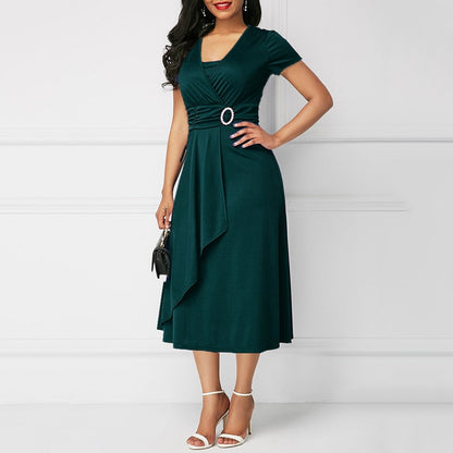 Funki Findz | Dresses | Women's High Waist Wrap Evening Dress