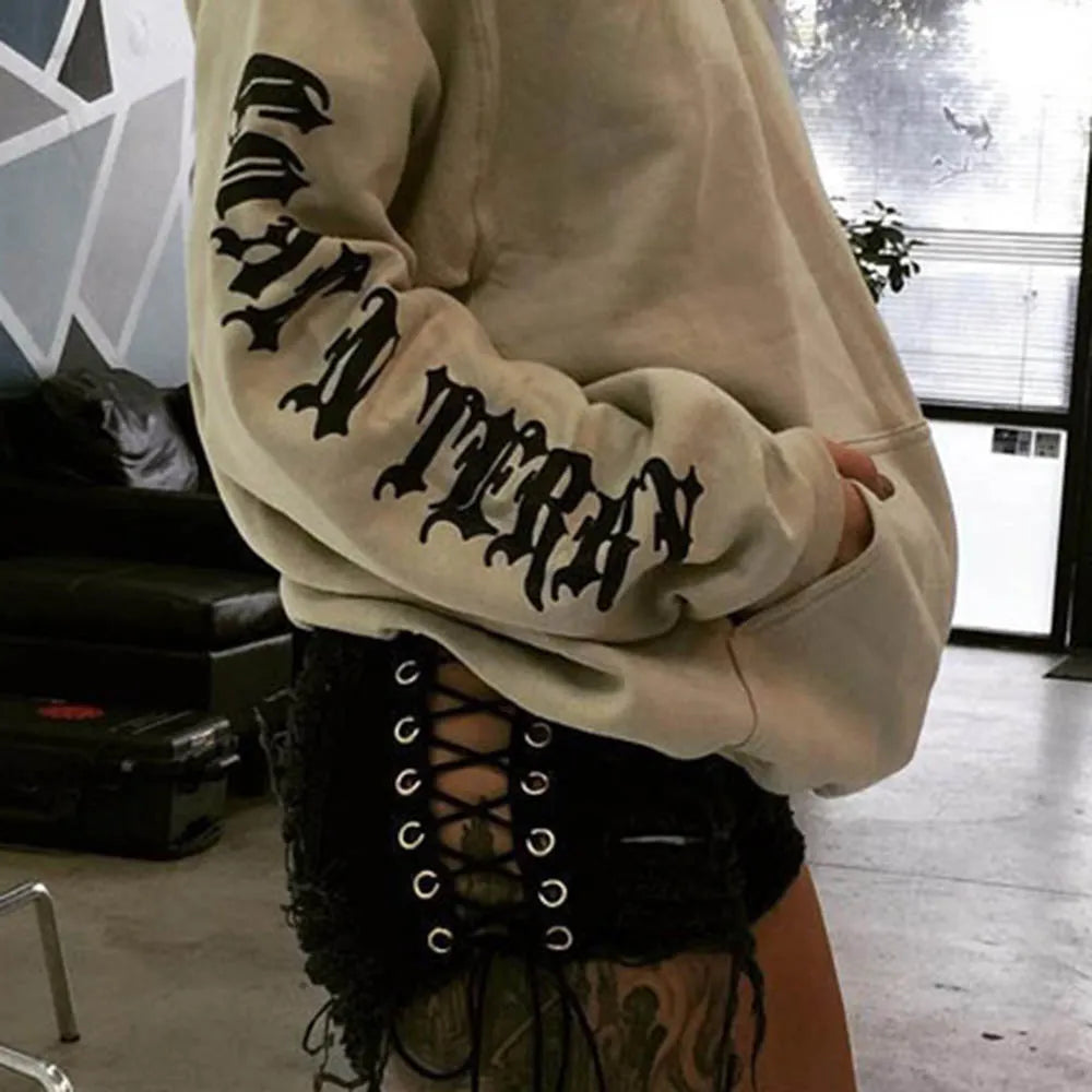 Funki Findz | Shorts | Women's Goth Punk Lace Up Denim Shorts