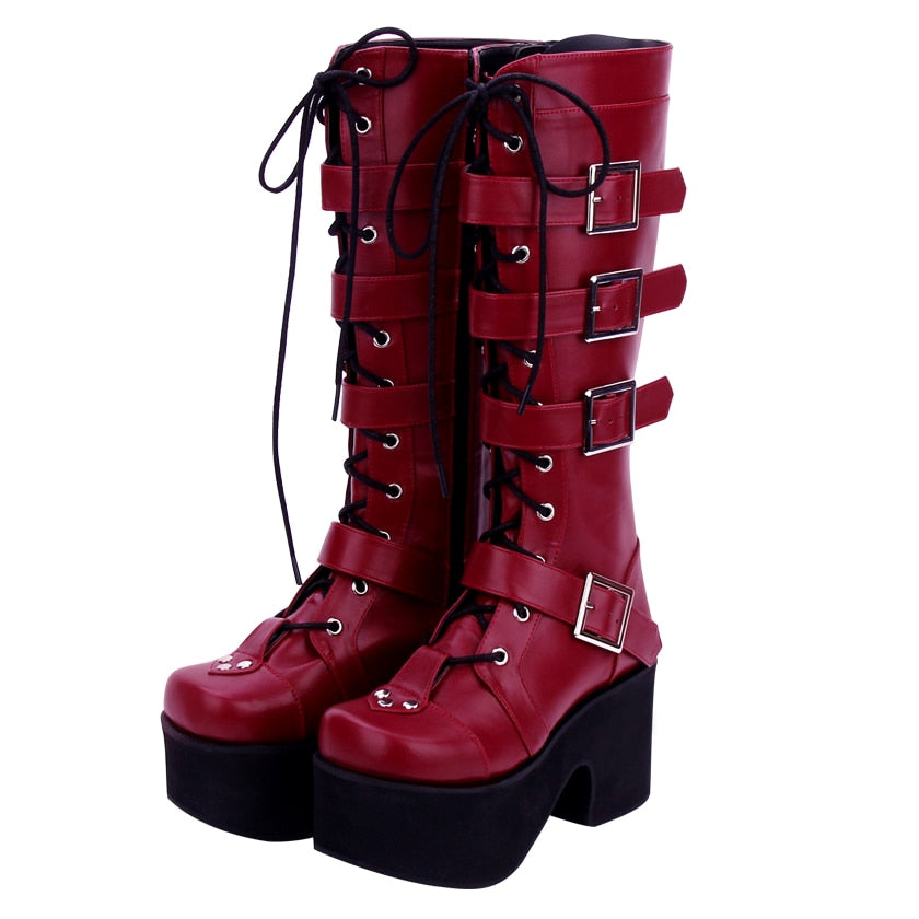 Funki Findz | Boots | Women's Japanese Gothic Platform Boots