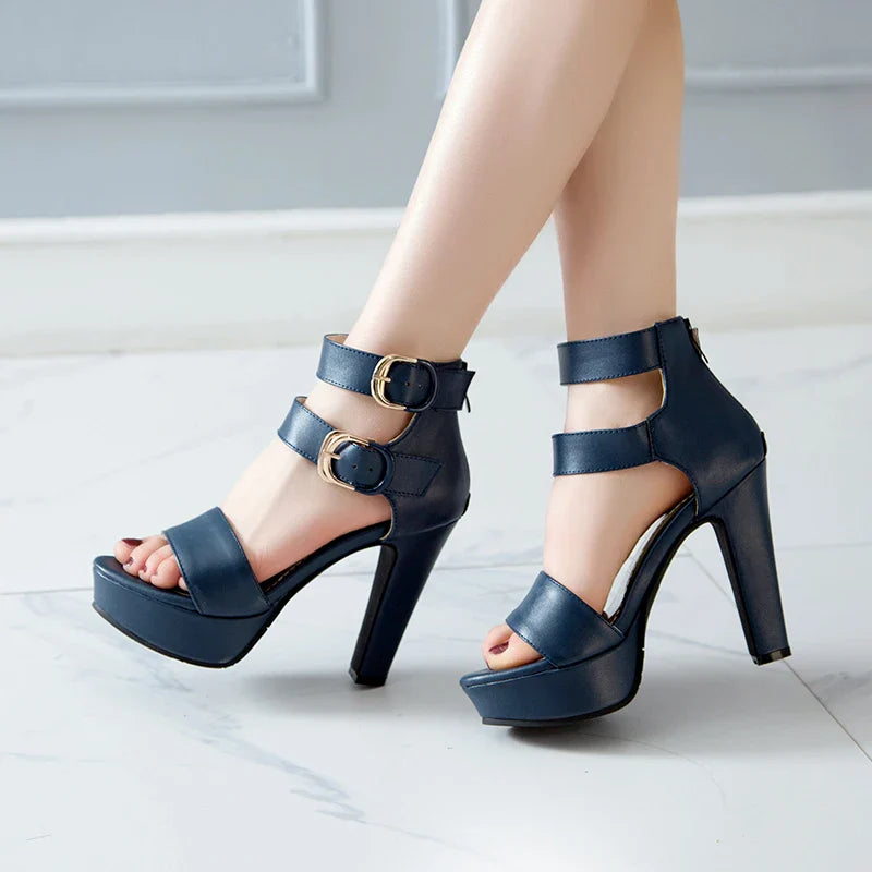 Funki Findz | Shoes | Women's High Strappy Platform Sandals