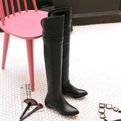 Funki Findz | Boots | Women's Over-The-Knee-High Flat Boots