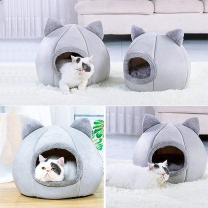 Funki Findz | Pet Beds | Cat Beds | Cozy Soft Cat Cave Houses