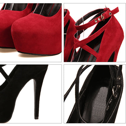 Funki Findz | Shoes | Women's Criss Cross Ankle Strap Platforms