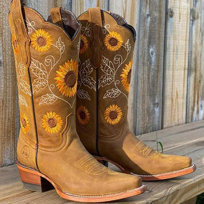 Funki Findz | Boots | Women's Embroidered Flower Cowboy Boot