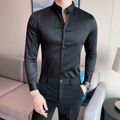 Funki Findz | Shirts | Men's Slim Fit British Style Dress Shirt 7XL