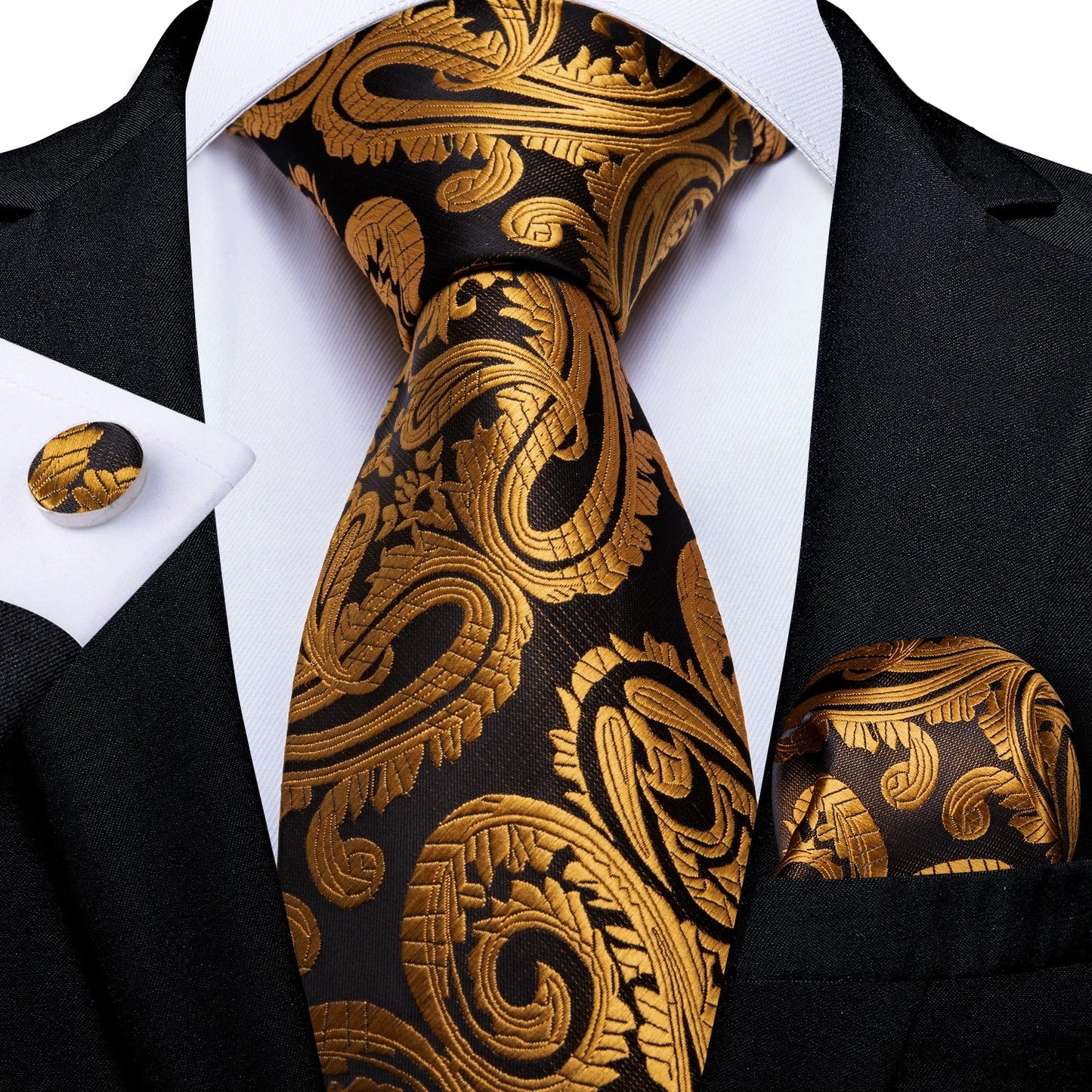 Funki Findz | Neck Ties | Men's Luxury 3Pcs Formal Tie Sets