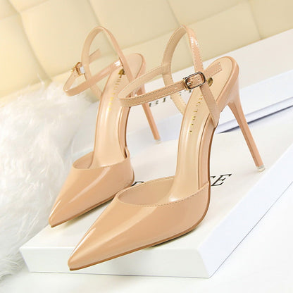 Funki Findz | Shoes | Women's Shiny Patent High Heel Slingback
