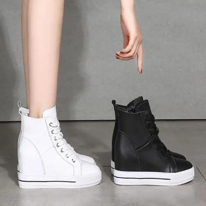 Funki Findz | Boots | Women's Canvas High Rise Ankle Sneaker