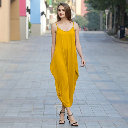 Funki Findz | Pants | Women's Elegant Loose Fit Strappy Romper