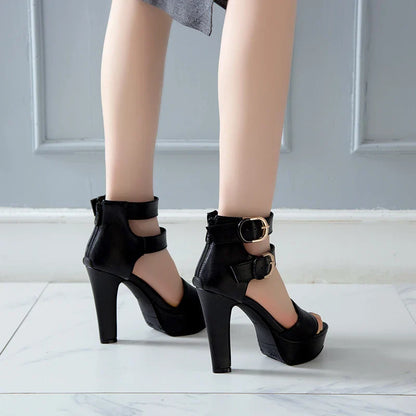 Funki Findz | Shoes | Women's High Strappy Platform Sandals