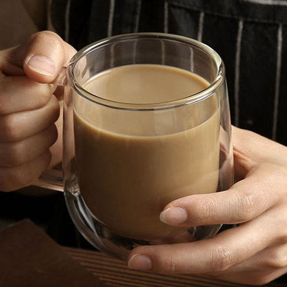 Funki Findz | Mugs | Double Wall Glass Mug | Coffee Cup