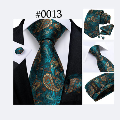 Funki Findz | Neckties | Men's 3Pcs Paisley Wedding Tie Sets