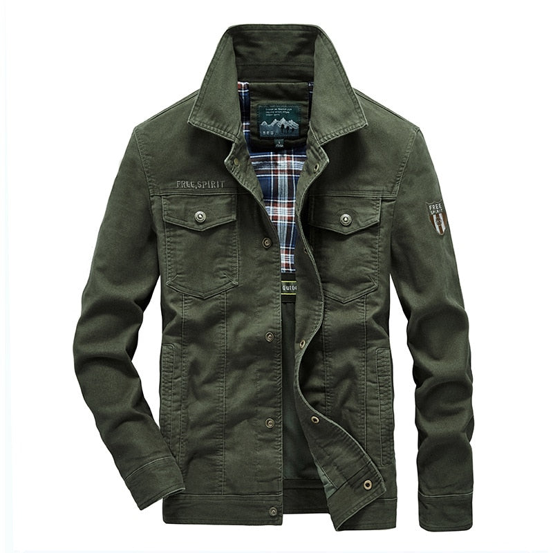 Funki Findz | Jackets | Men's Military Warm Zip Up Cotton Jacket