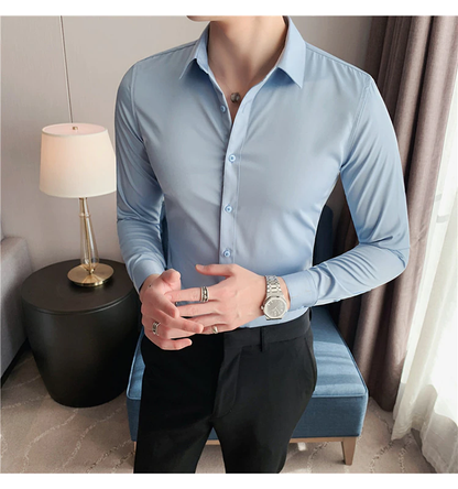 Funki Findz | Shirts | Men's Slim Fit British Style Dress Shirt 7XL