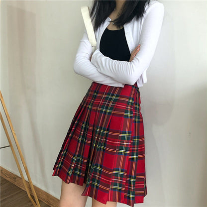 Funki Findz | Skirts | Women's High Waist Punk Pleated Skirt