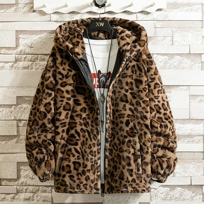 Funki Findz | Jackets | Women's Leopard Print Zip Hoodie Jacket
