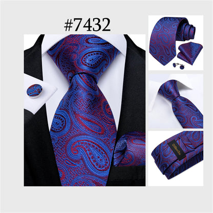 Funki Findz | Neckties | Men's 3Pcs Paisley Wedding Tie Sets