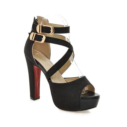 Funki Findz | Shoes | Women's Gold Glitter Platform Sandals