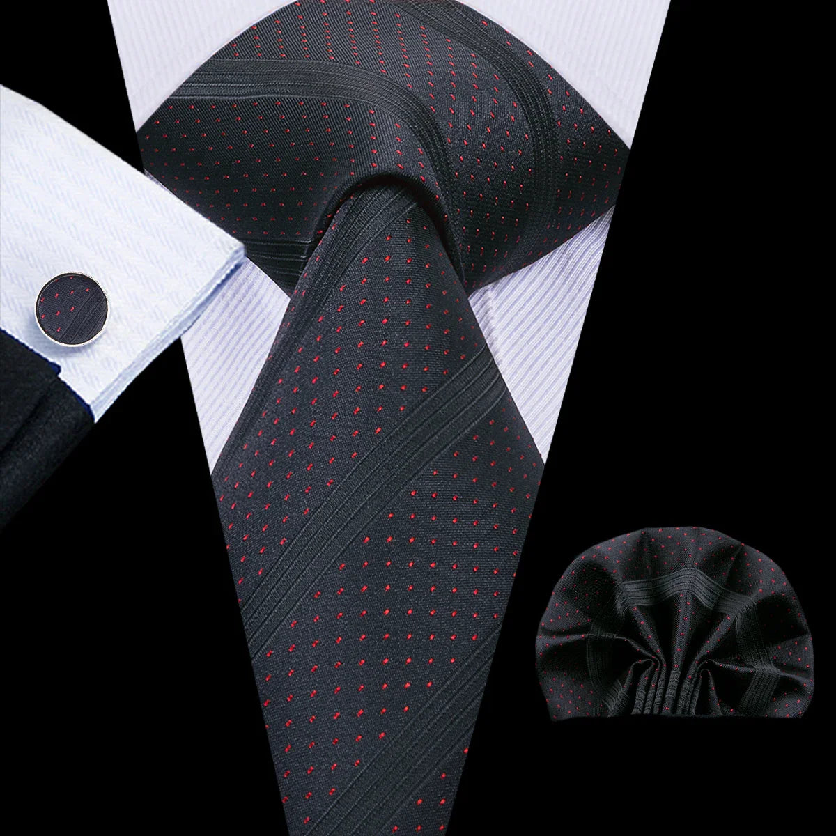 Funki Findz | Neckties | Men's 100% Silk Luxury 3Pcs Tie Sets