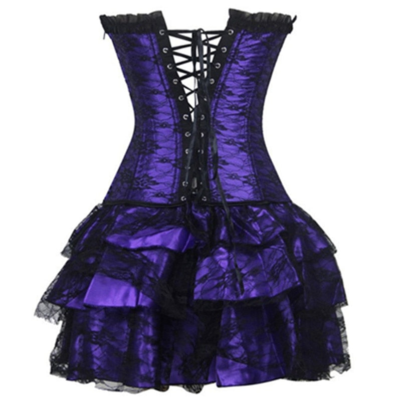 Funki Findz | Dresses | Women's Sweet Bustier Corset Dress Set