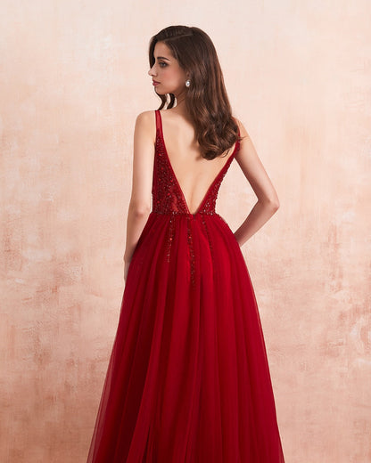 Funki Findz | Dresses | Women's Long Chiffon Tulle Prom Dress