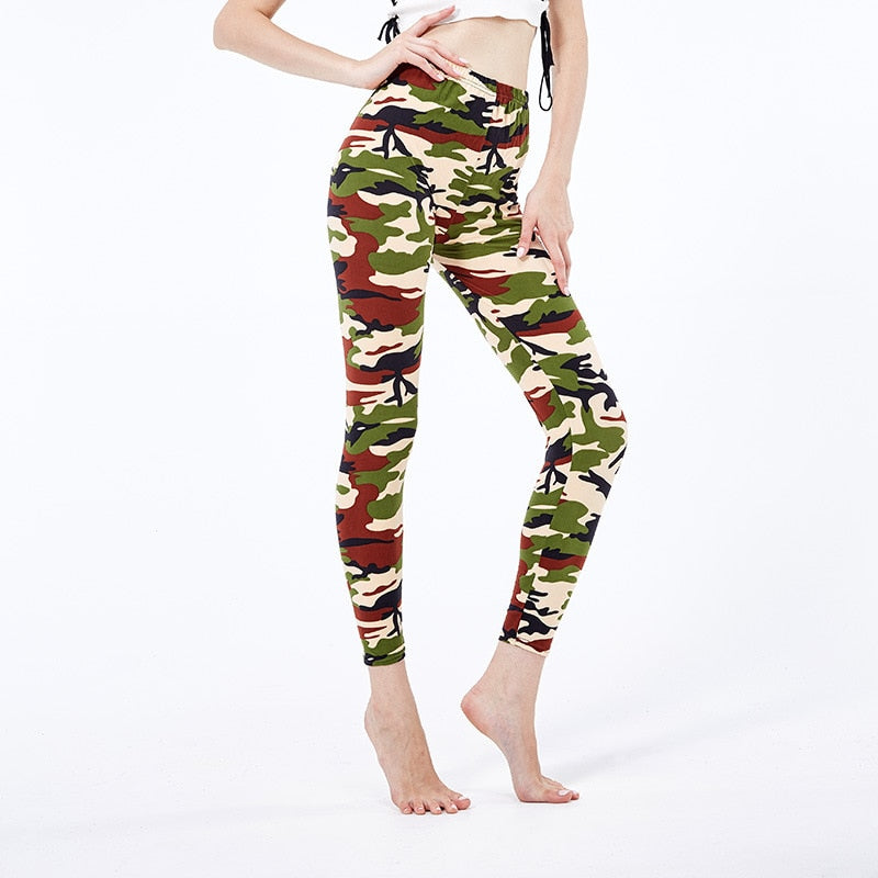 Funki Findz | Pants | Women's Mult Color Camouflage Leggings