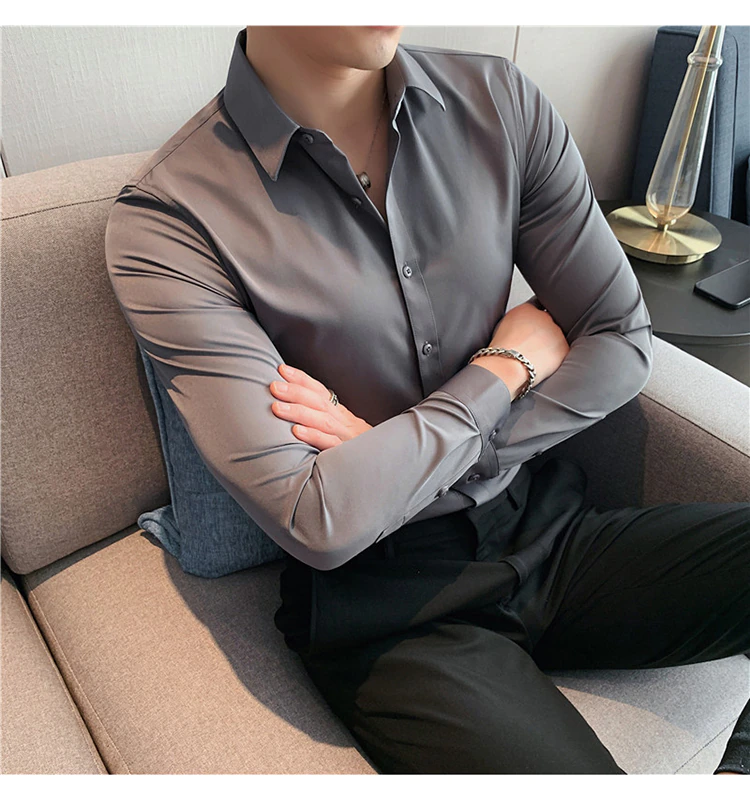 Funki Findz | Shirts | Men's Slim Fit British Style Dress Shirt 7XL