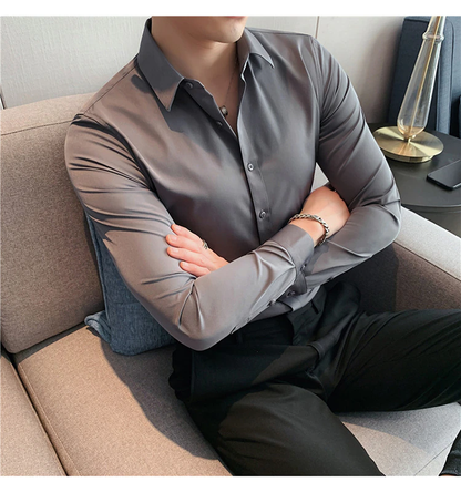 Funki Findz | Shirts | Men's Slim Fit British Style Dress Shirt 7XL