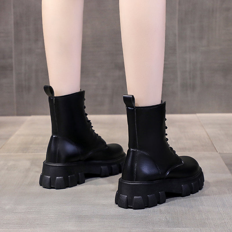 Funki Findz | Boots | Women's Lace-up Chunky Combat Boots