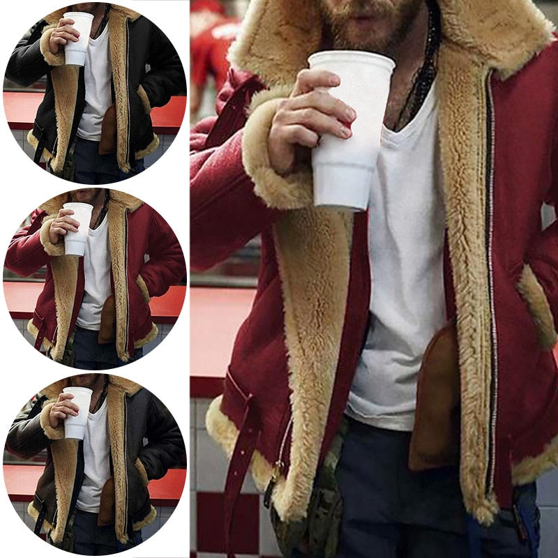 Funki Findz | Jackets | Men's Faux Leather Fur Lined Jacket