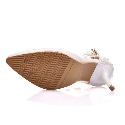 Funki Findz | Shoes | Women's Fine Lace Crystal Wedding Shoes