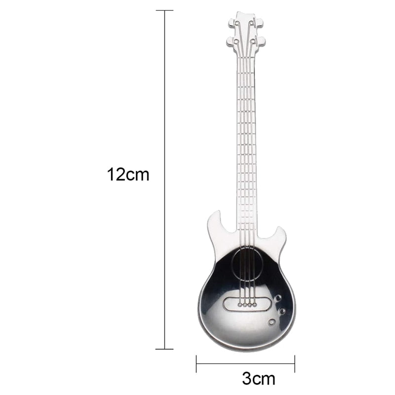 Funki Findz | Spoons | Guitar Spoons | 6 Pcs Coffee Spoon Set