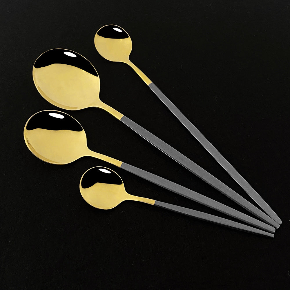 Funki Findz | Spoons | Stainless Steel Long Handled Spoons 6Pc
