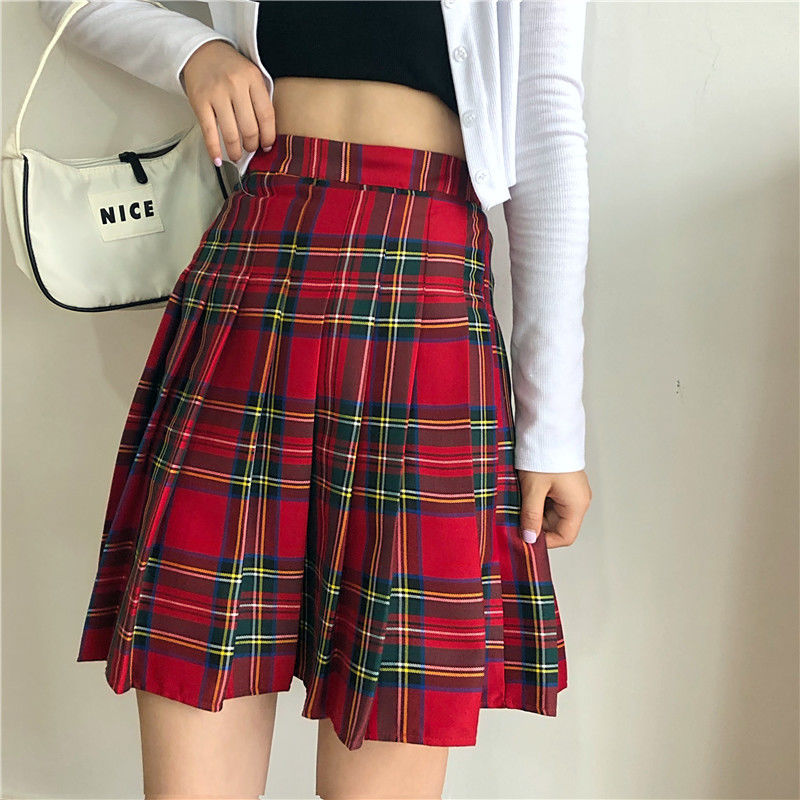 Funki Findz | Skirts | Women's High Waist Punk Pleated Skirt