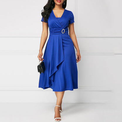 Funki Findz | Dresses | Women's High Waist Wrap Evening Dress