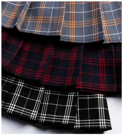 Funki Findz | Skirts | Women's Harajuku Preppy Plaid Mini Skirts
