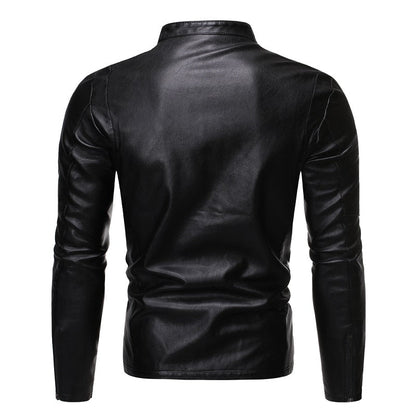 Funki Findz | Jackets | Men's Women's PU Leather Slim Jacket