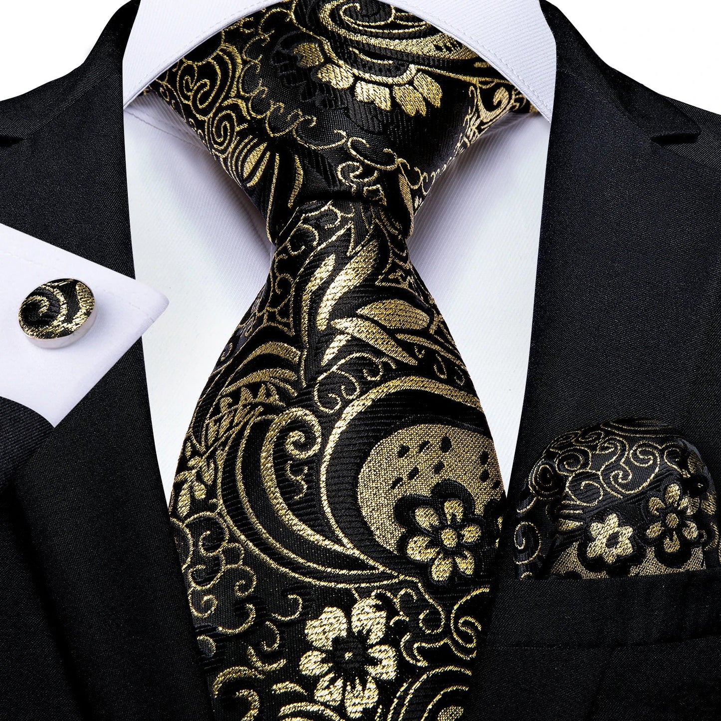 Funki Findz | Neck Ties | Men's Luxury 3Pcs Formal Tie Sets