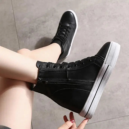 Funki Findz | Boots | Women's Canvas High Rise Ankle Sneaker