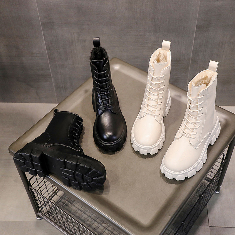 Funki Findz | Boots | Women's Lace-up Chunky Combat Boots