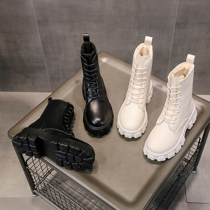 Funki Findz | Boots | Women's Lace-up Chunky Combat Boots