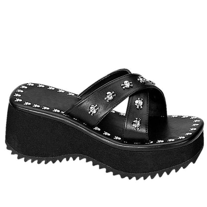 Funki Findz | Shoes | Women's Gothic Platform Wedge Sandals