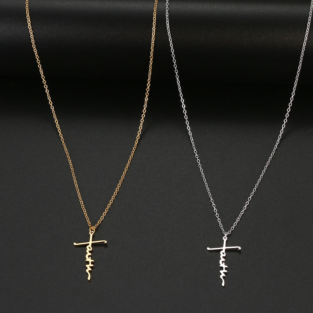 Funki Findz | Necklaces | Unisex Faith Cross Pendant Necklace